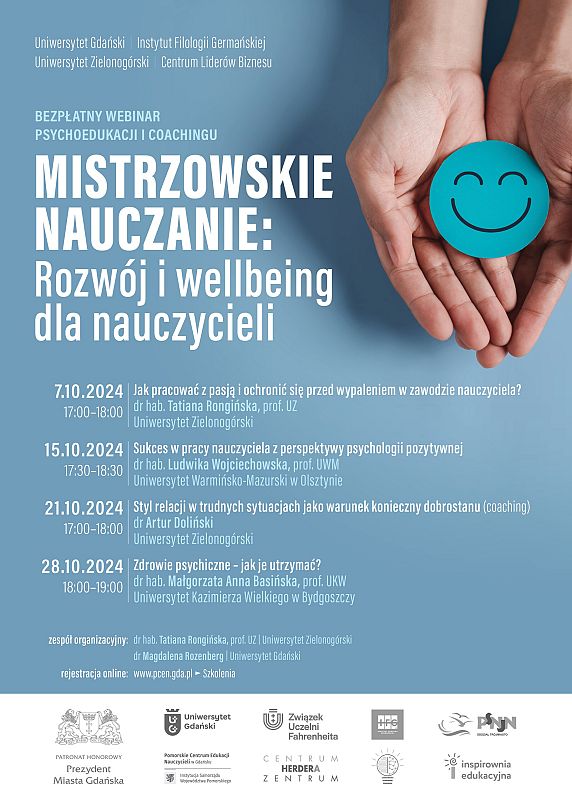 Jak pracować z pasją i ochronić się przed wypaleniem w zawodzie nauczyciela? Z cyklu Mistrzowskie Nauczanie: Rozwój i wellbeing dla nauczycieli